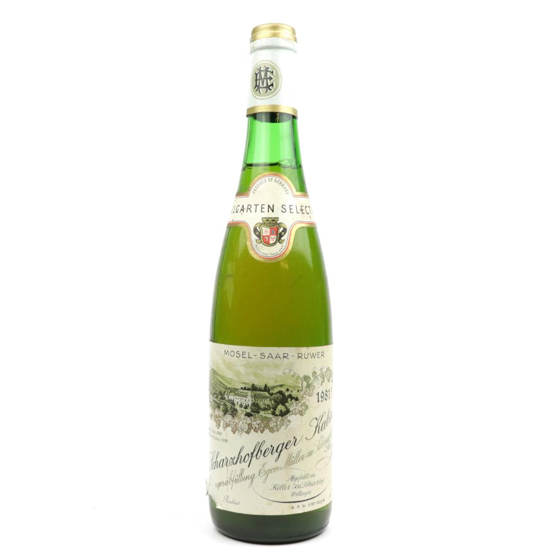Image for E.Muller Scharzhofberger Riesling Kabinett 1981 Mosel