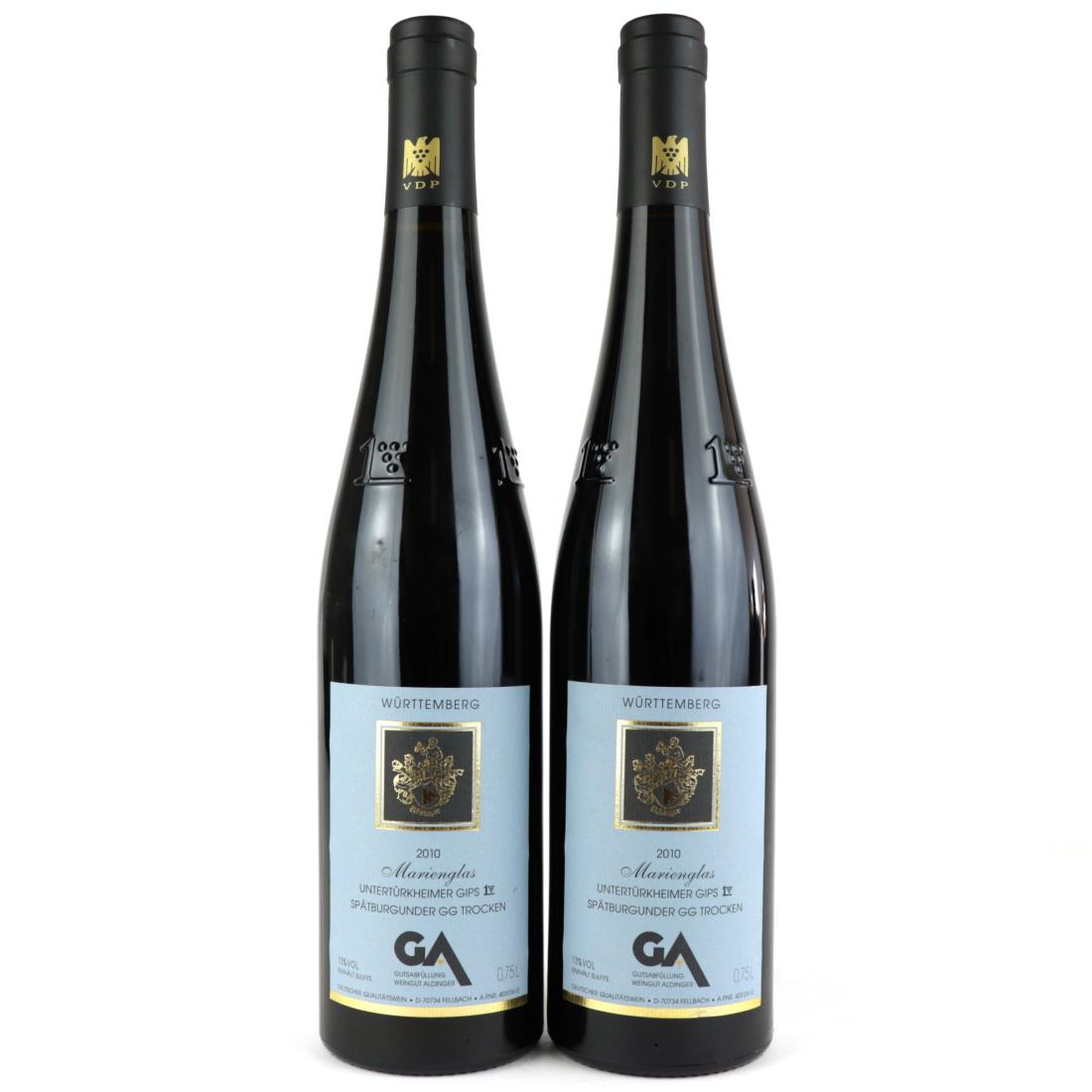Aldinger Marienglas Unterturkheimer Gips Spatburgunder Trocken 2010 Wurttemberg 2x75cl