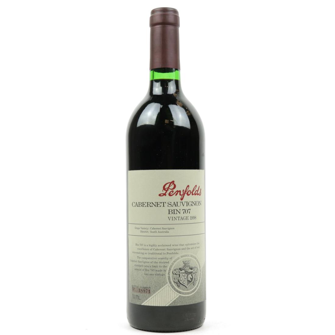Image for Penfolds Bin 707 Cabernet Sauvignon 1998