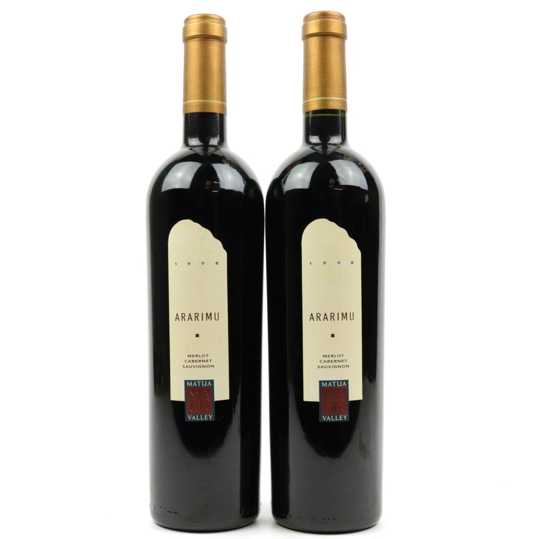 Image for Matua Valley Ararimu Merlot Cabernet Sauvignon 1998 Hawkes Bay