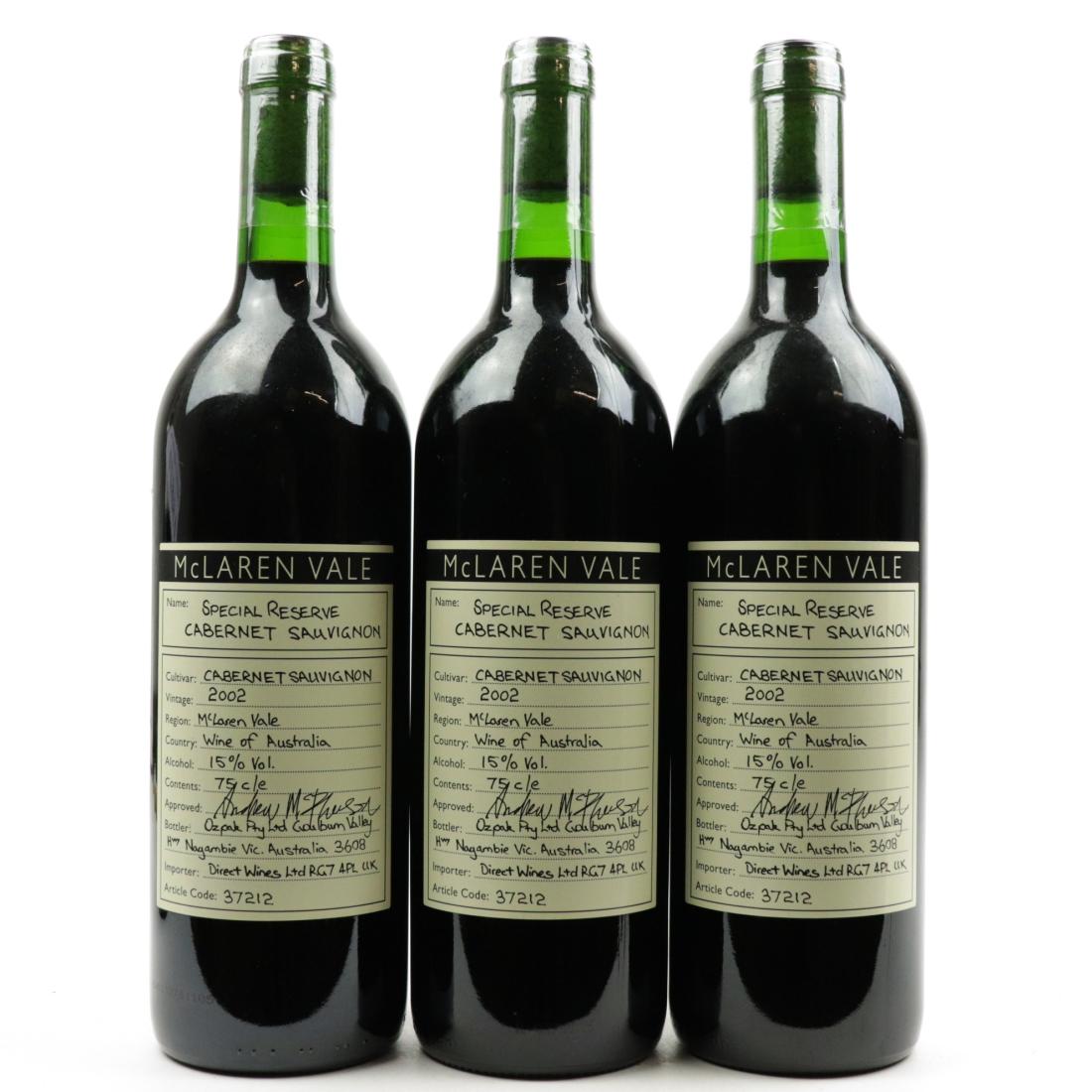 Image for Ozpac Special Reserve Cabernet Sauvignon 2002 McLaren Vale