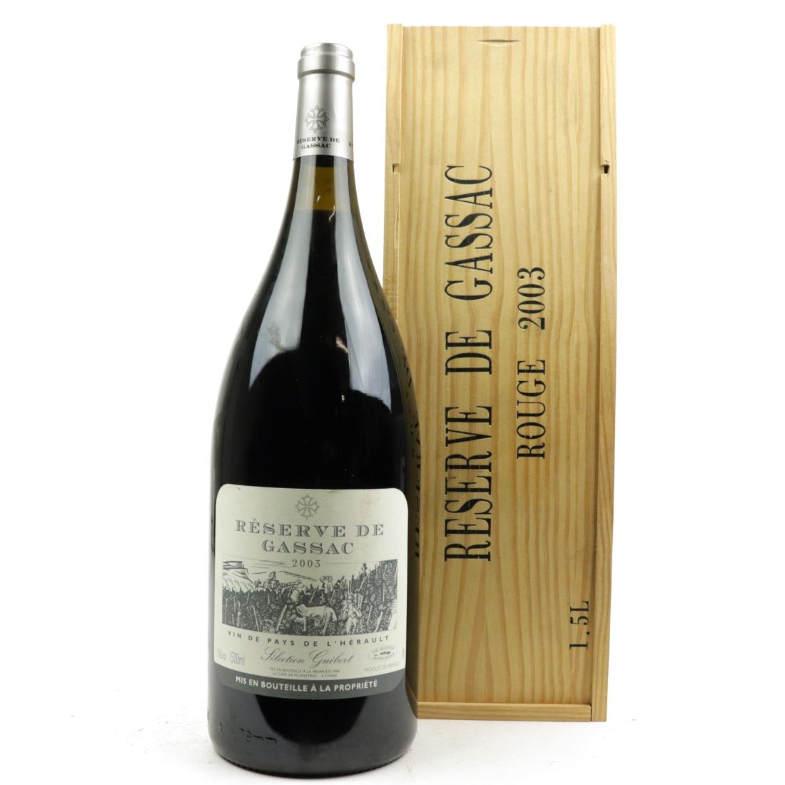 Image for Reserve De Gassac 2003 L'Herault 150cl / OWC