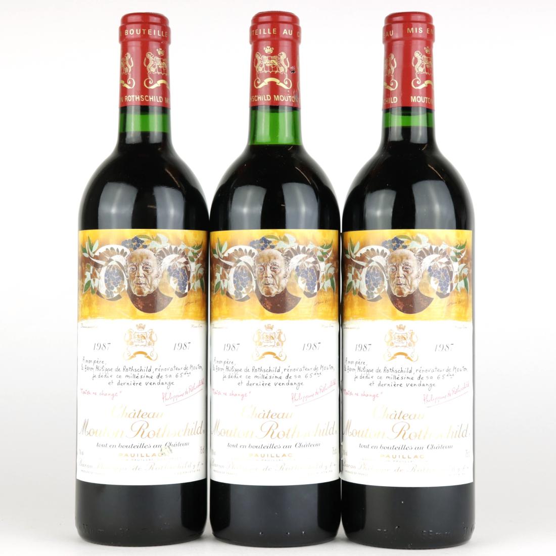Ch. Mouton-Rothschild 1987 Pauillac 1er-Cru 3x75cl