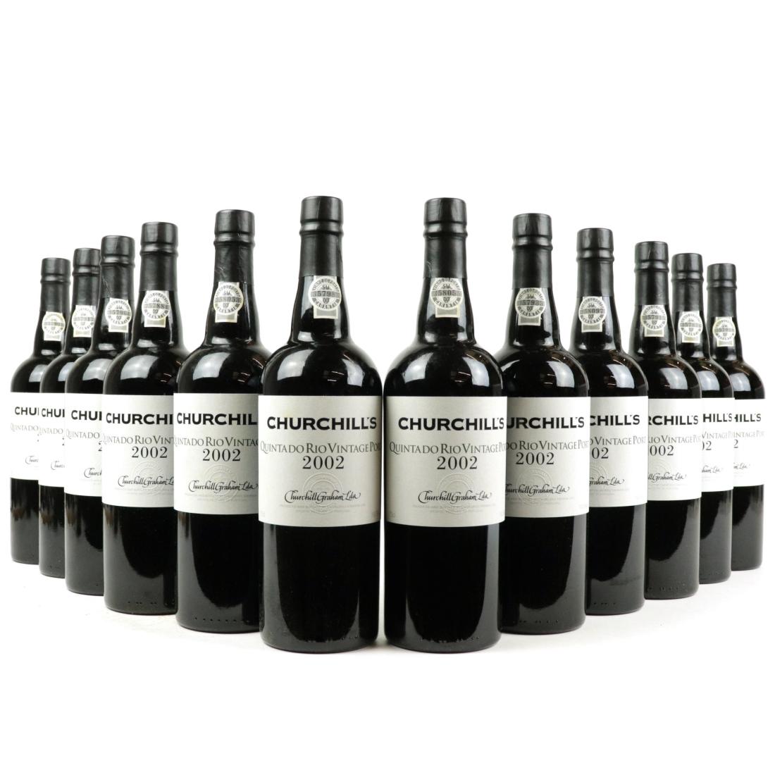 Image for Churchill's Quinta Do Rio 2002 Vintage Port 12x75cl / OWC