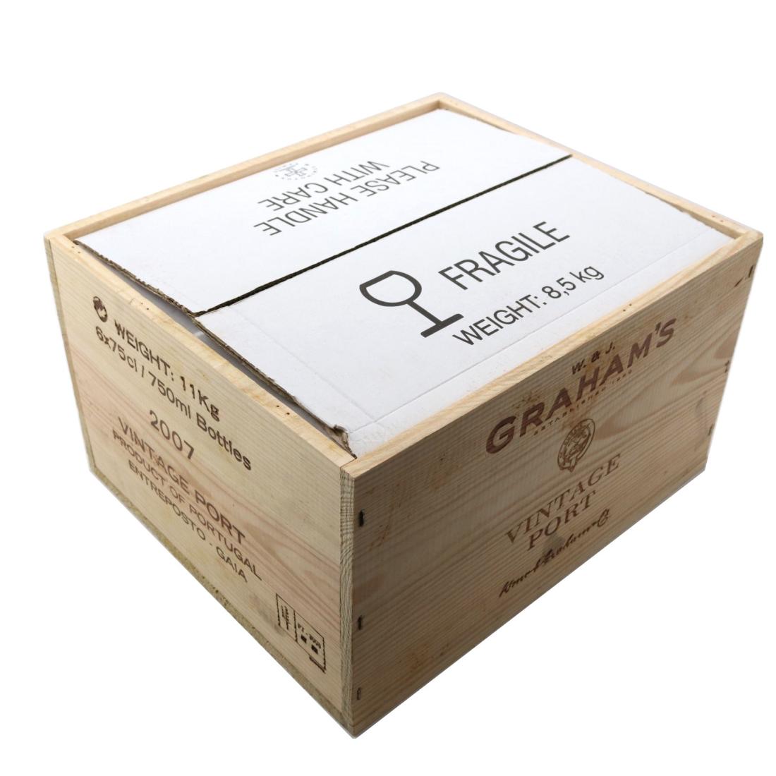 Graham's 2007 Vintage Port 6x75cl / Original Wooden Case