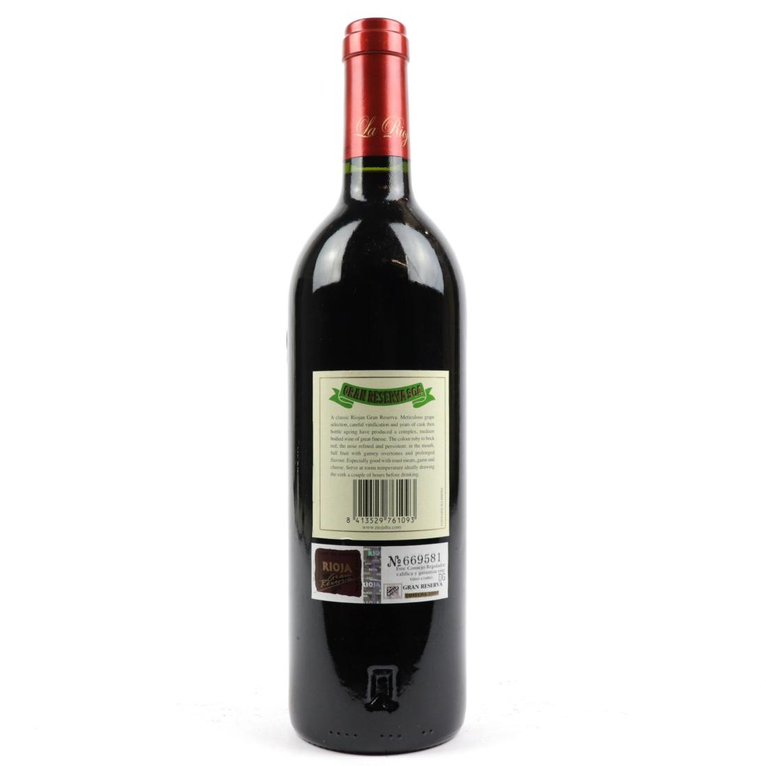 Image for La Rioja Alta 904 2001 Rioja Gran Reserva