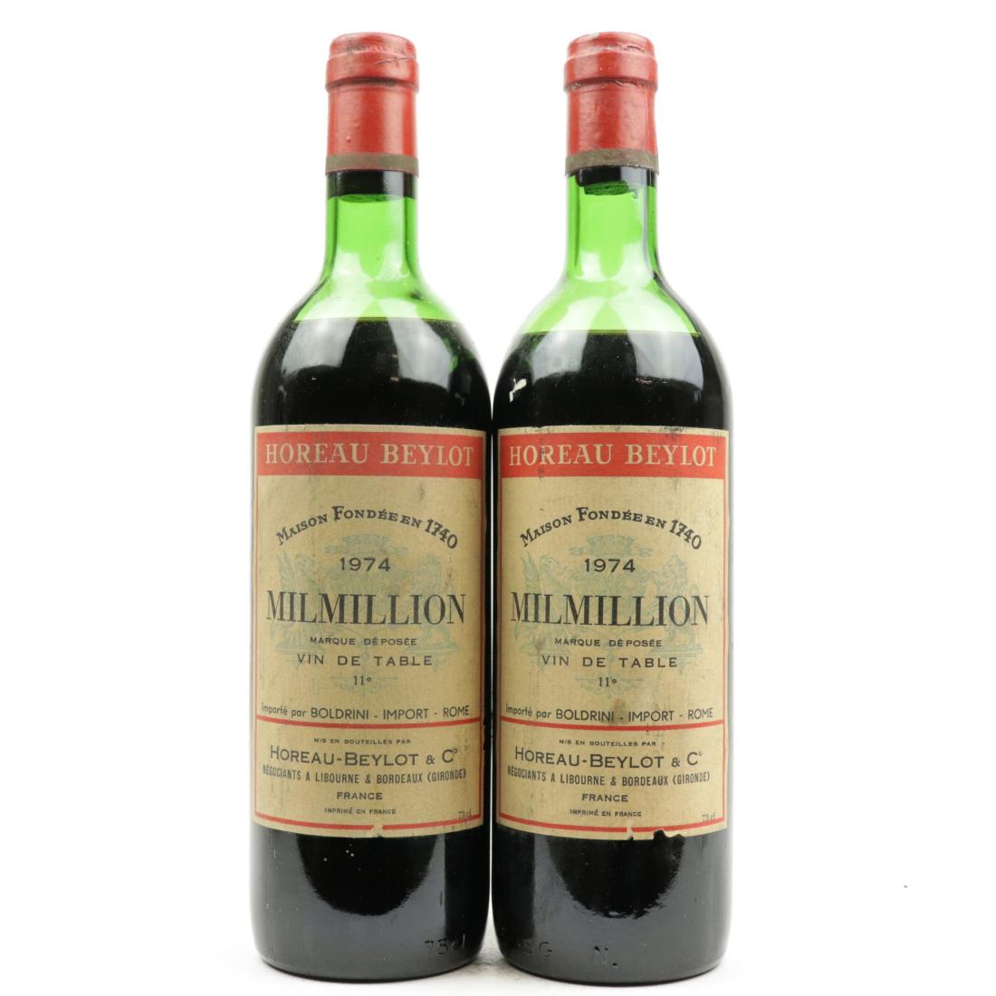Horeau Beylot Milmillion 1974 France 2x73cl